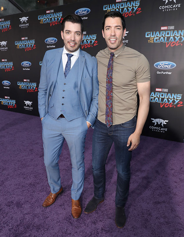 Jonathan Scott, Drew Scott, Guardians of the Galaxy Vol. 2 Premiere Jonathan Scott, Drew Scott, Guardians of the Galaxy Vol. 2 Premiere